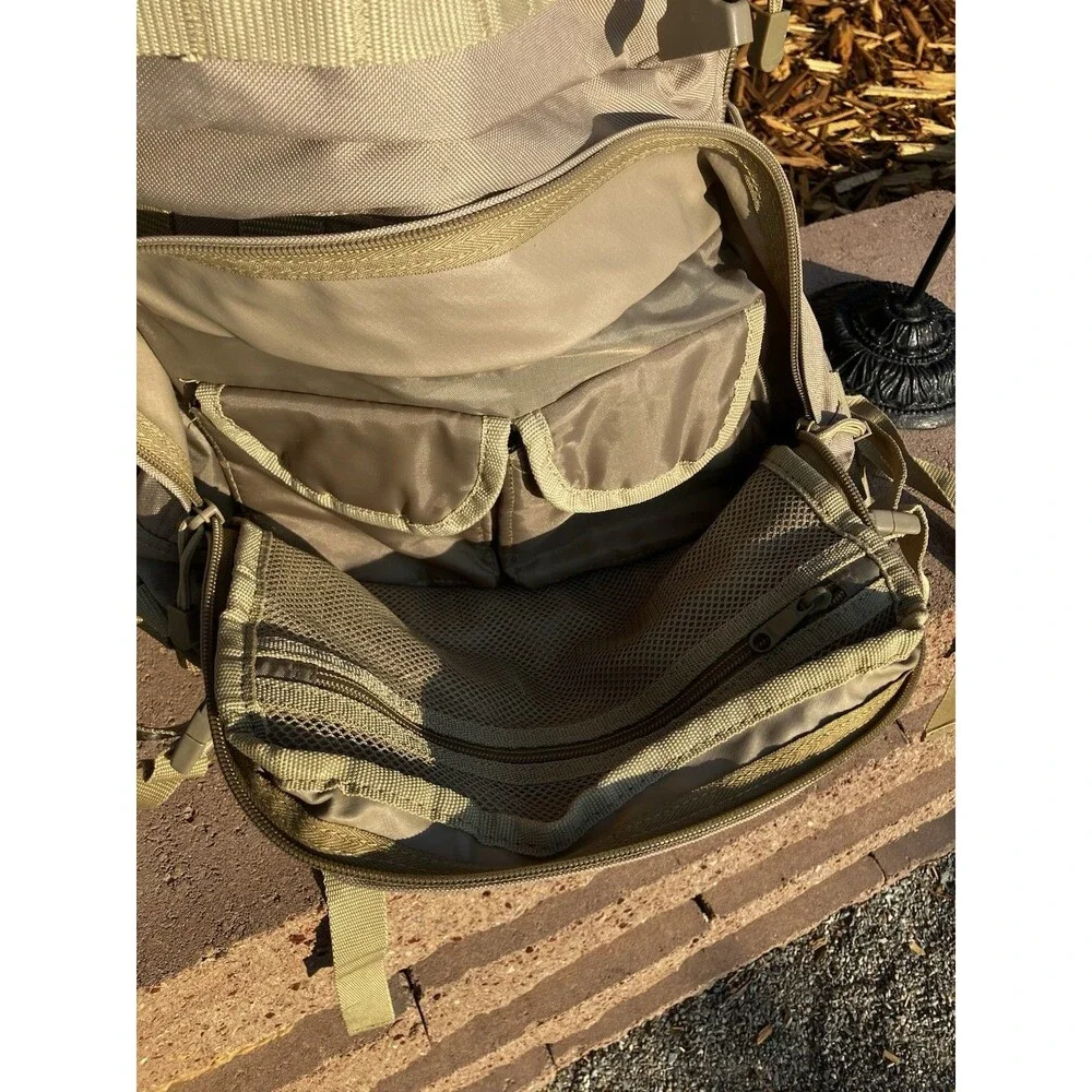 Fieldline Tactical Backpack Beige PO#61170 MOLLE Padded Adjustable Straps 19”